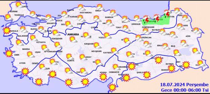 Kars ve Ardahan çevreleri için sağanak uyarısı 35